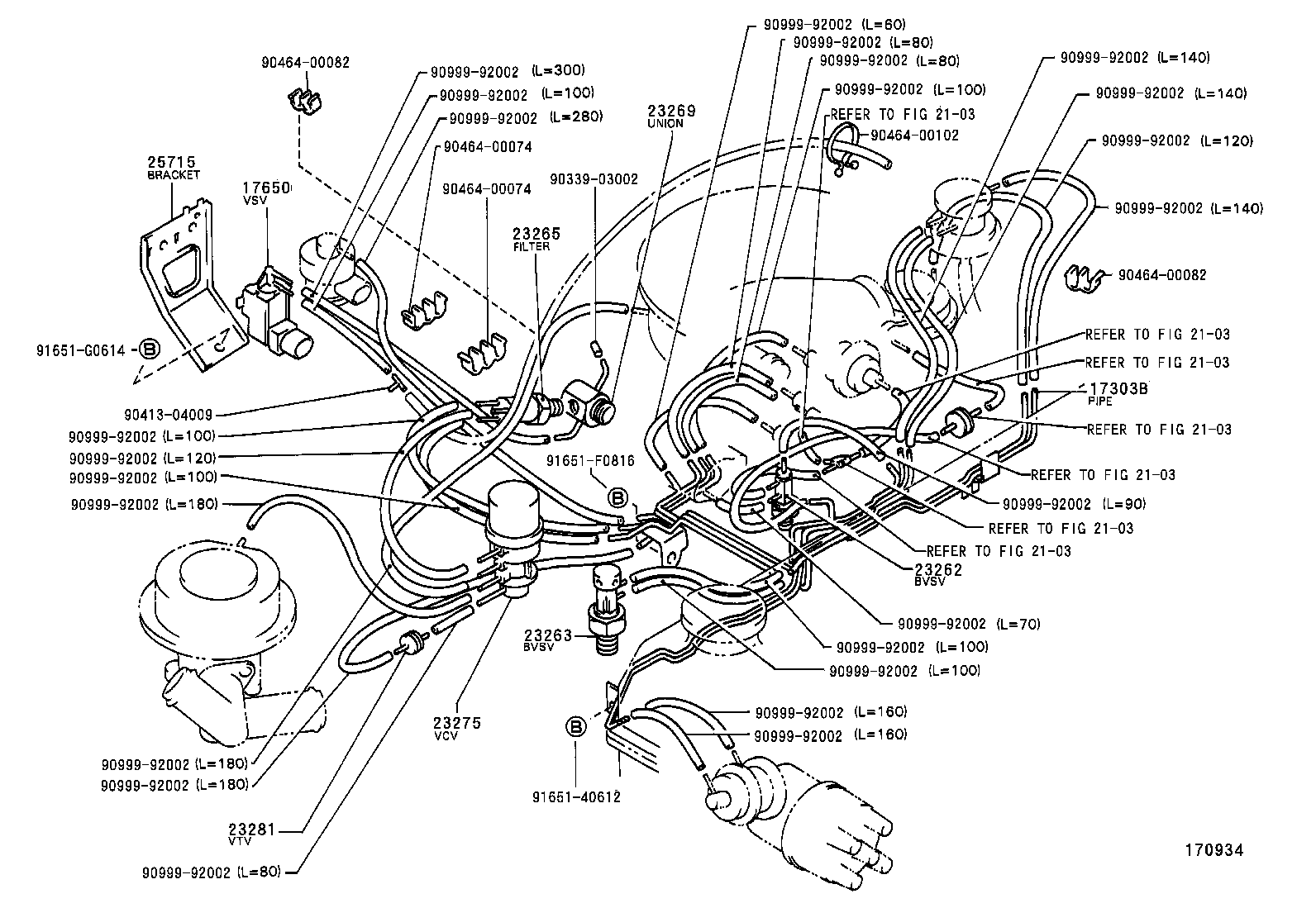  HILUX 2WD |  VACUUM PIPING