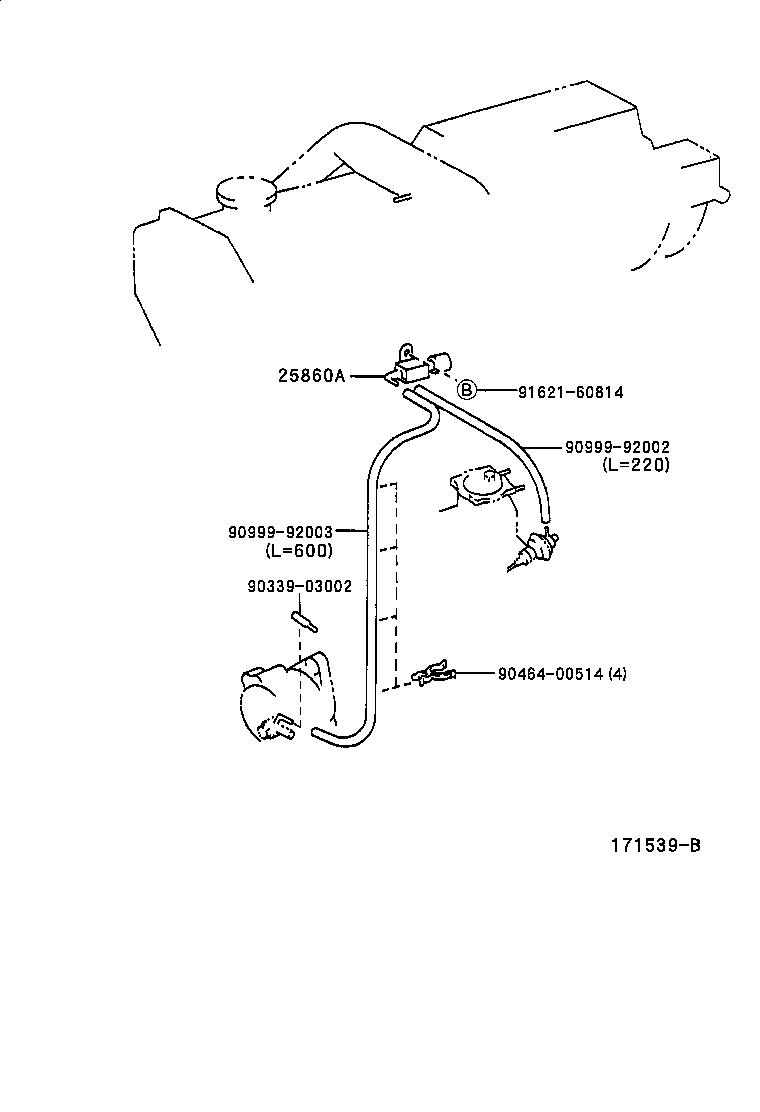  LAND CRUISER 100 |  VACUUM PIPING