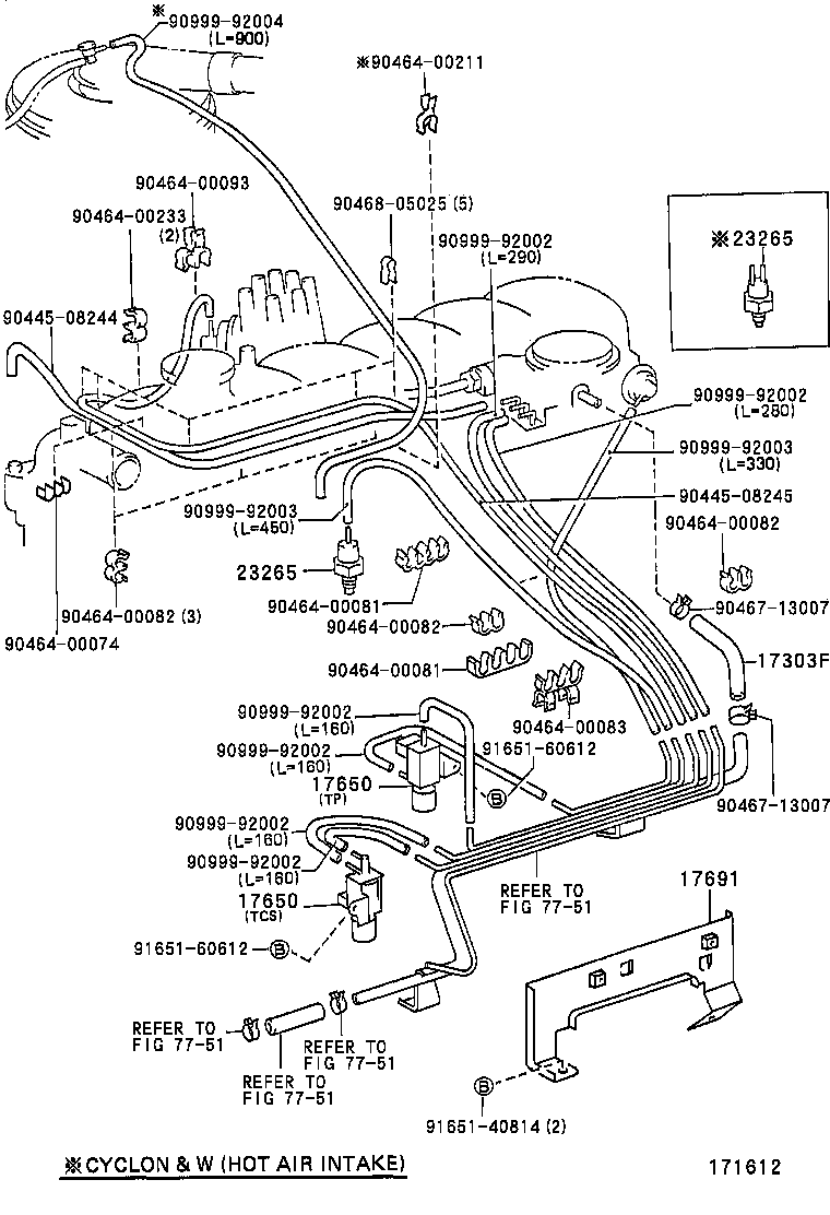  LAND CRUISER 80 |  VACUUM PIPING