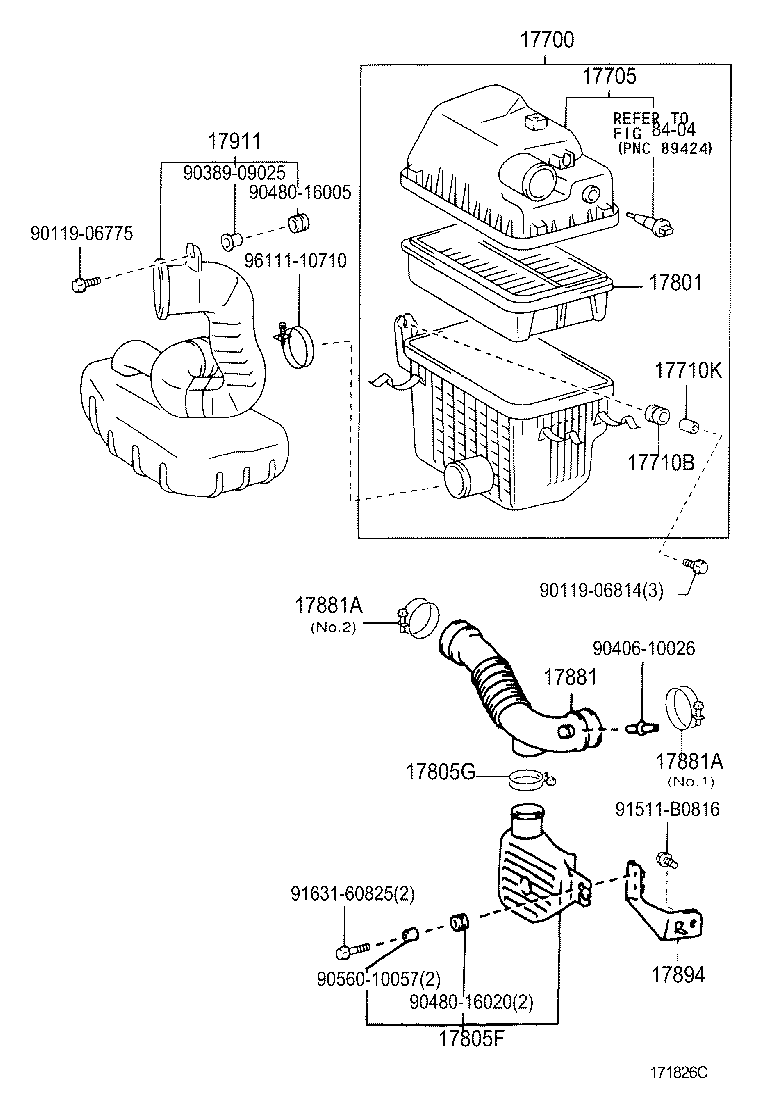  TOWNACE LITEACE |  AIR CLEANER