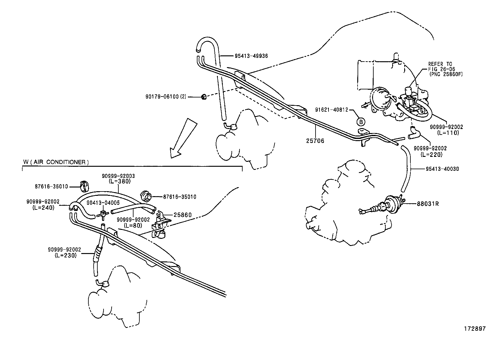  HILUX 2WD |  VACUUM PIPING