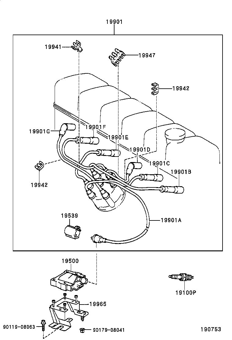  LAND CRUISER 80 |  IGNITION COIL SPARK PLUG