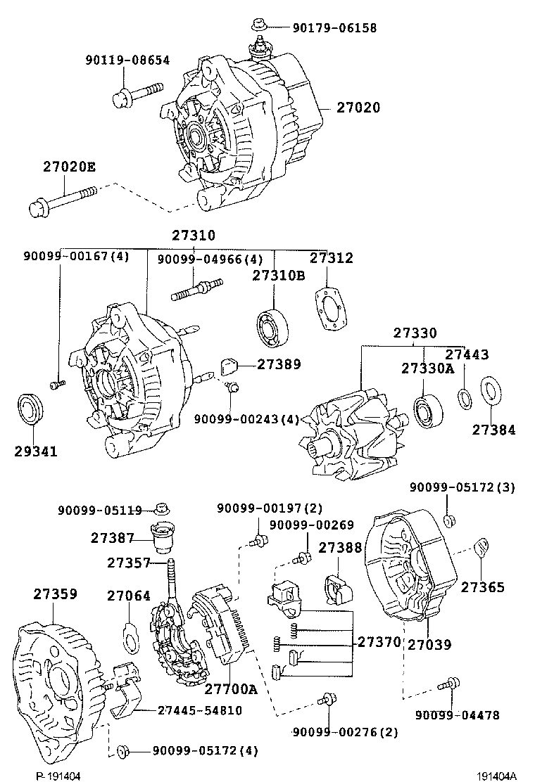  HILUX 2WD |  ALTERNATOR