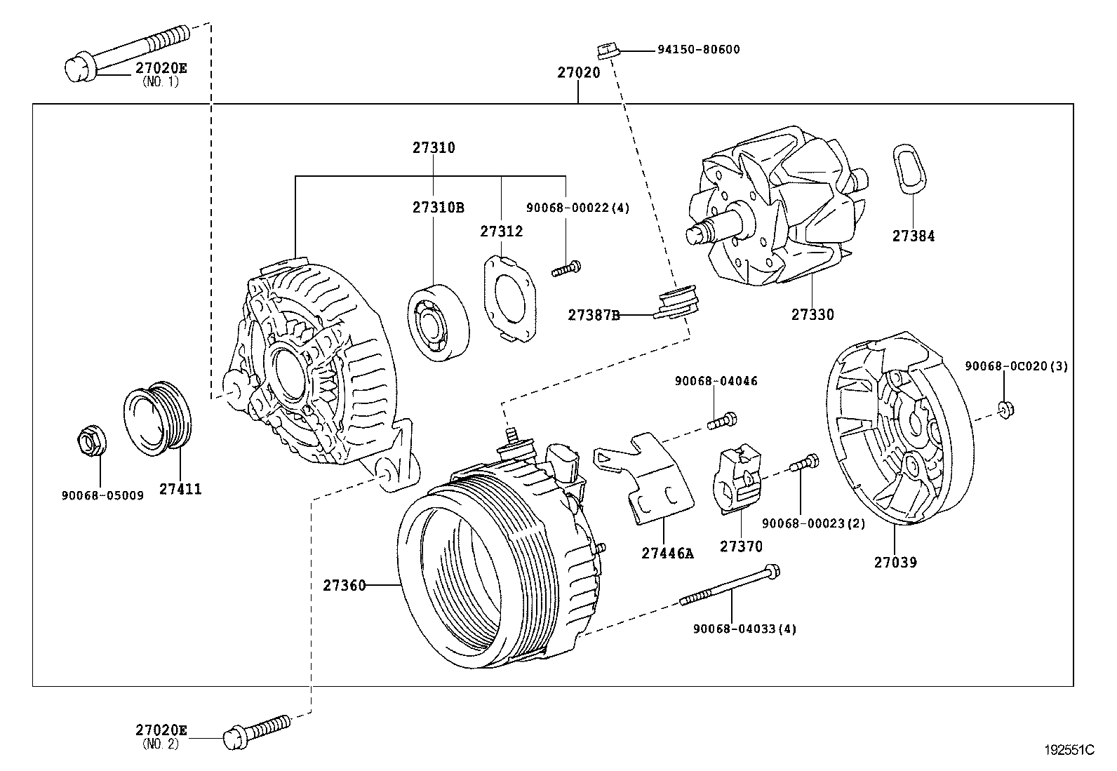  CAMRY AURION HV |  ALTERNATOR