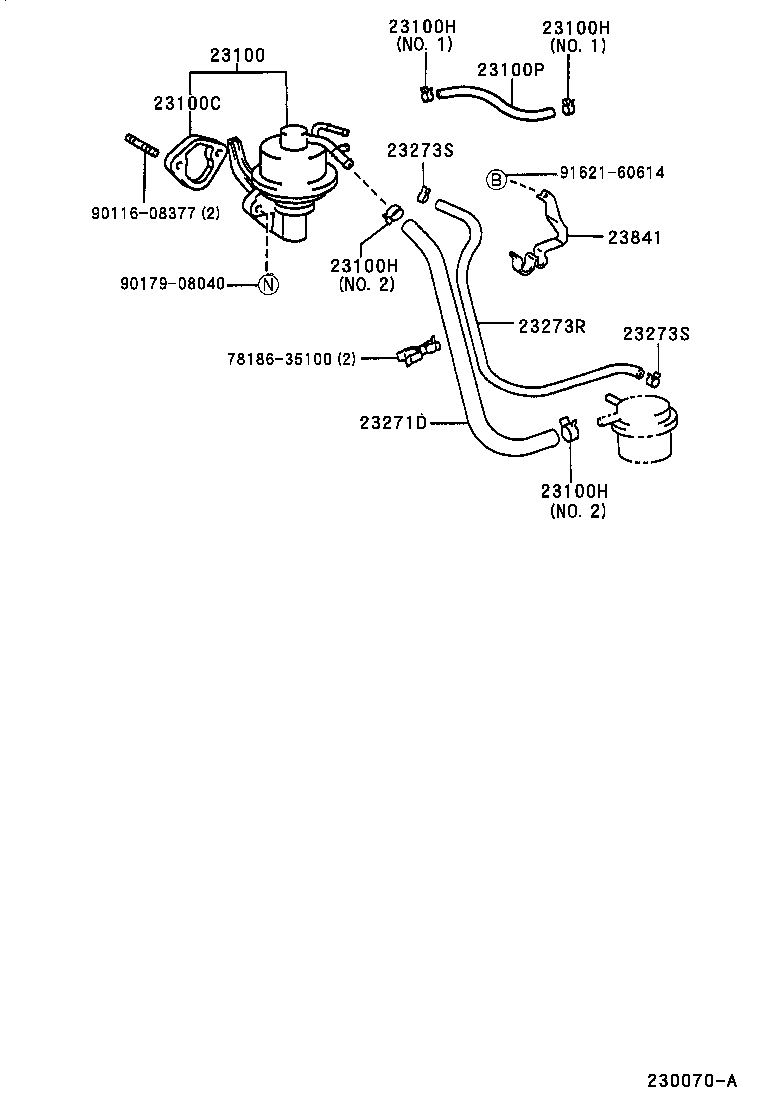  HILUX |  FUEL PUMP PIPE