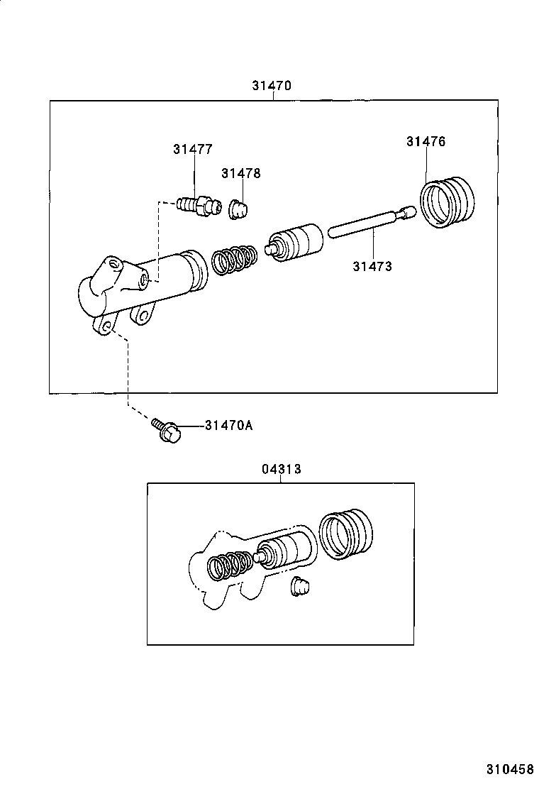  LAND CRUISER 100 |  CLUTCH RELEASE CYLINDER