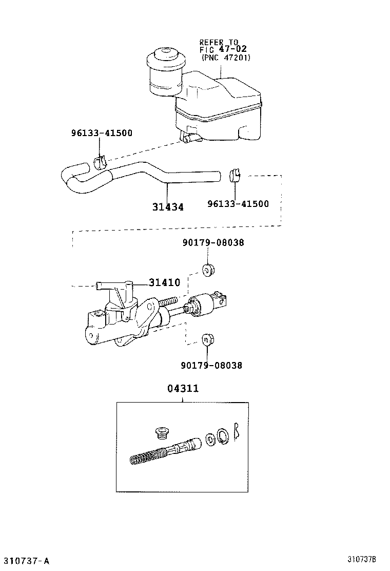  COROLLA |  CLUTCH MASTER CYLINDER