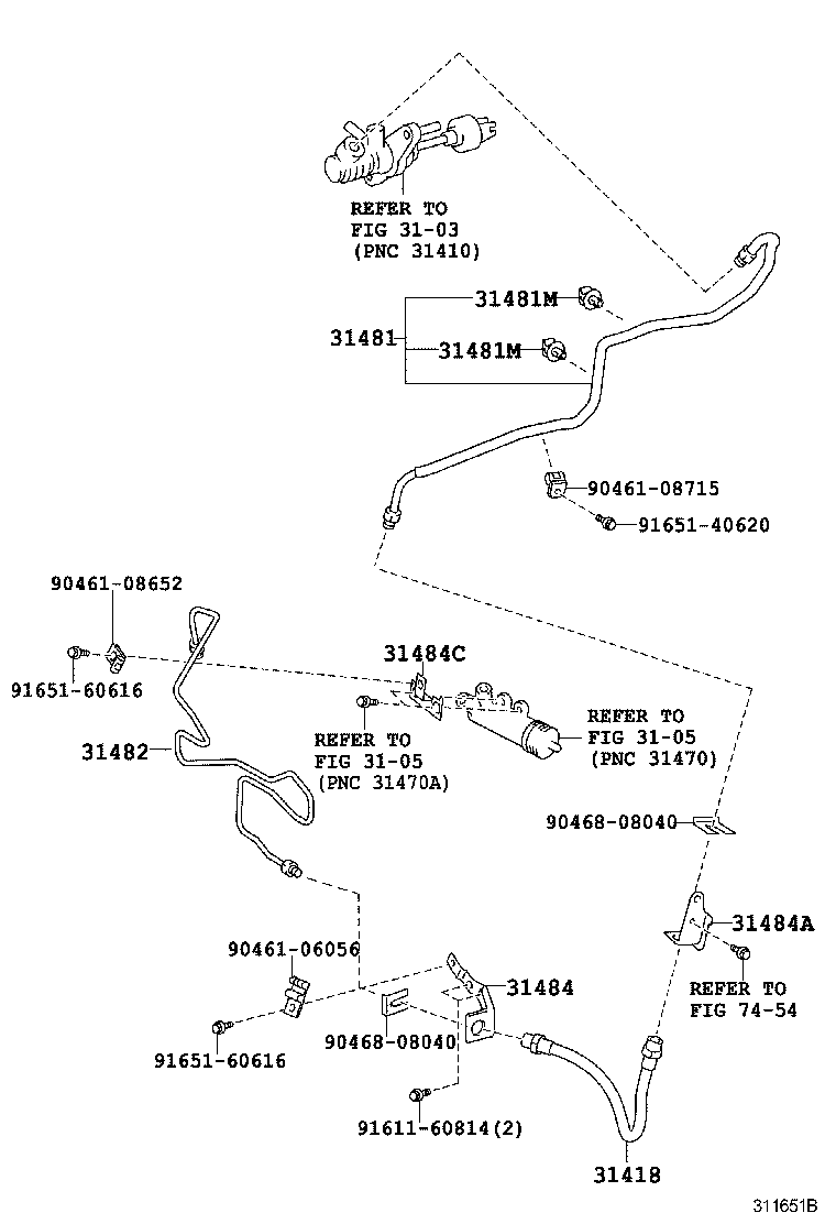  RAV4 |  CLUTCH PEDAL FLEXIBLE HOSE