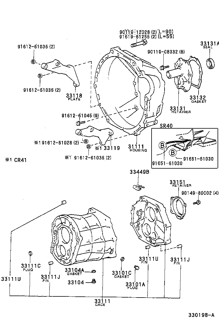  TOWNACE LITEACE |  CLUTCH HOUSING TRANSMISSION CASE MTM