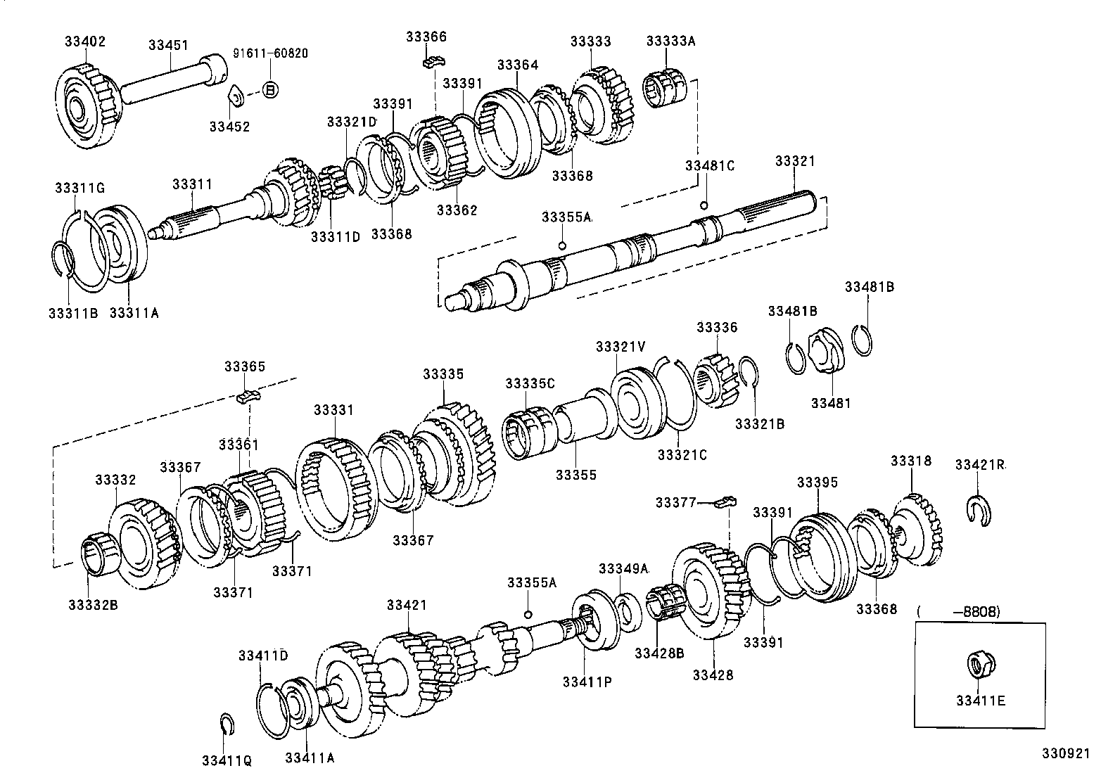  HIACE VAN COMUTER |  TRANSMISSION GEAR MTM