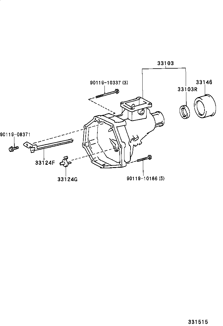  HILUX 2WD |  EXTENSION HOUSING MTM