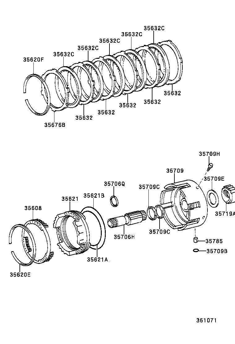  LAND CRUISER 100 |  CENTER SUPPORT PLANETARY SUN GEAR ATM