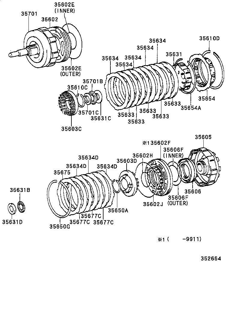  HIACE HIACE S B V |  BRAKE BAND MULTIPLE DISC CLUTCH ATM