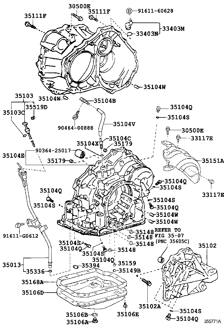  CAMRY AURION HV |  TRANSMISSION CASE OIL PAN ATM