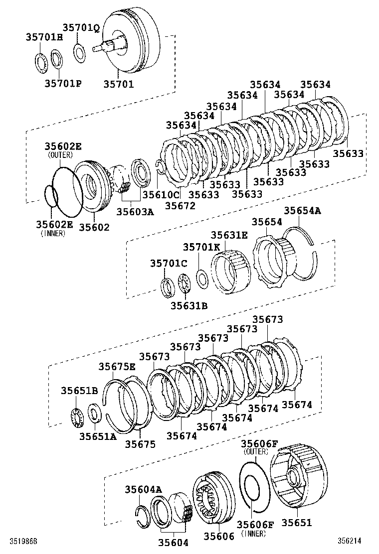  COASTER |  BRAKE BAND MULTIPLE DISC CLUTCH ATM