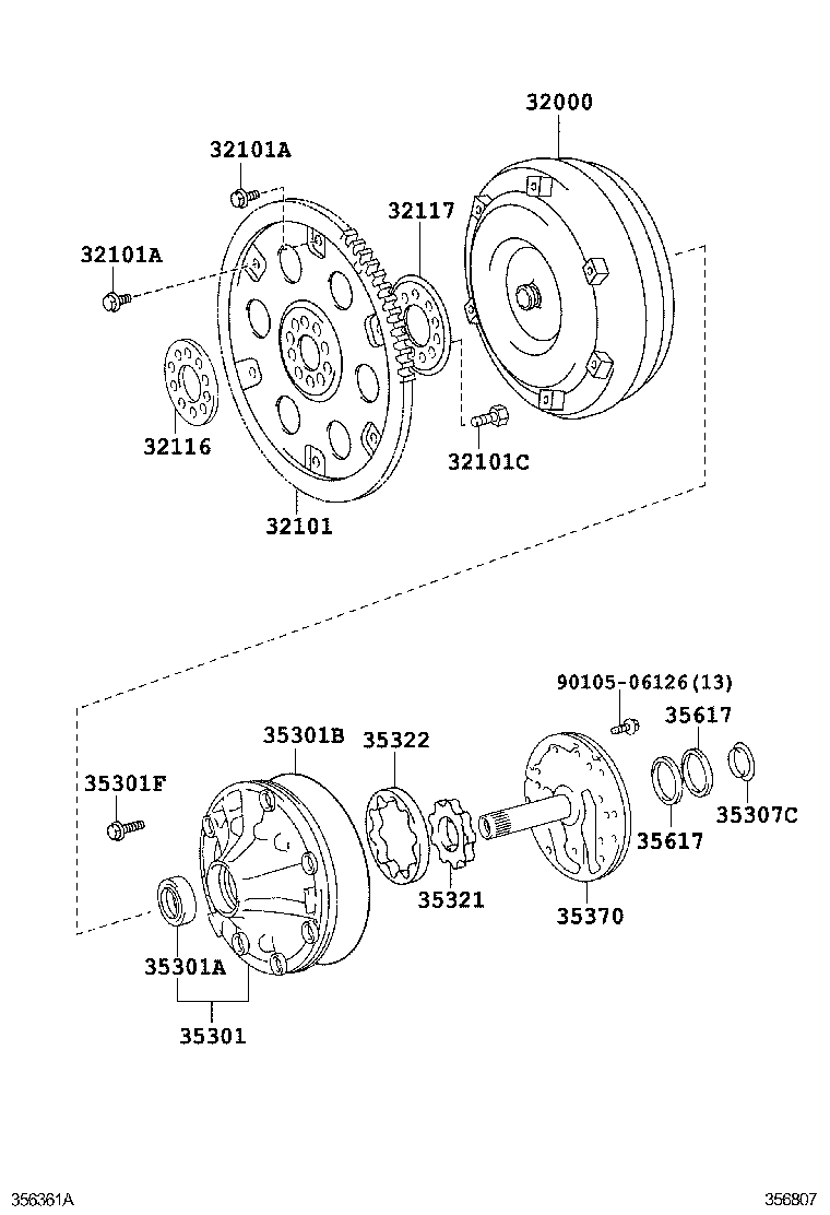  CROWN COMFORT |  TORQUE CONVERTER FRONT OIL PUMP CHAIN ATM