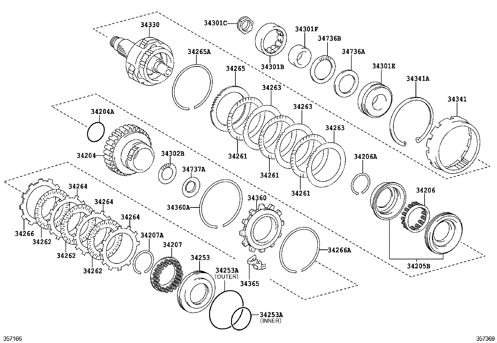  ES240 350 |  OVERDRIVE GEAR ATM