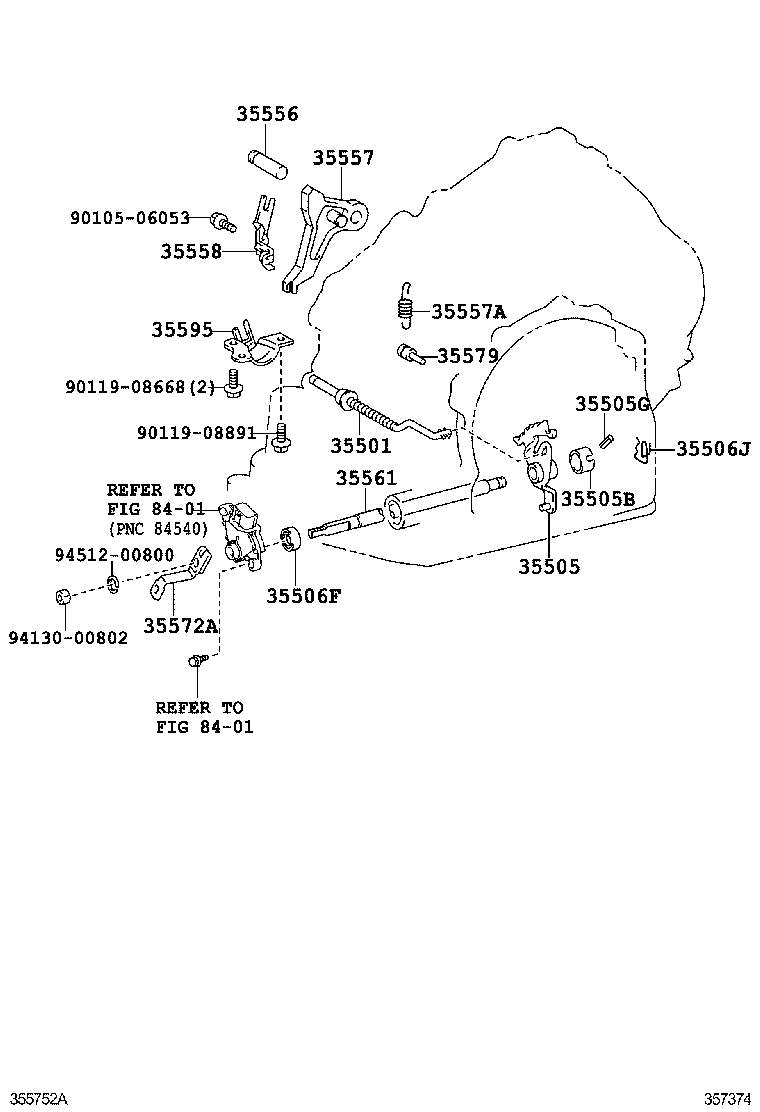  ES240 350 |  THROTTLE LINK VALVE LEVER ATM