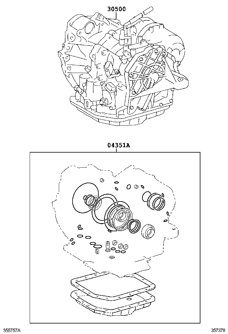  ES240 350 |  TRANSAXLE OR TRANSMISSION ASSY GASKET KIT ATM