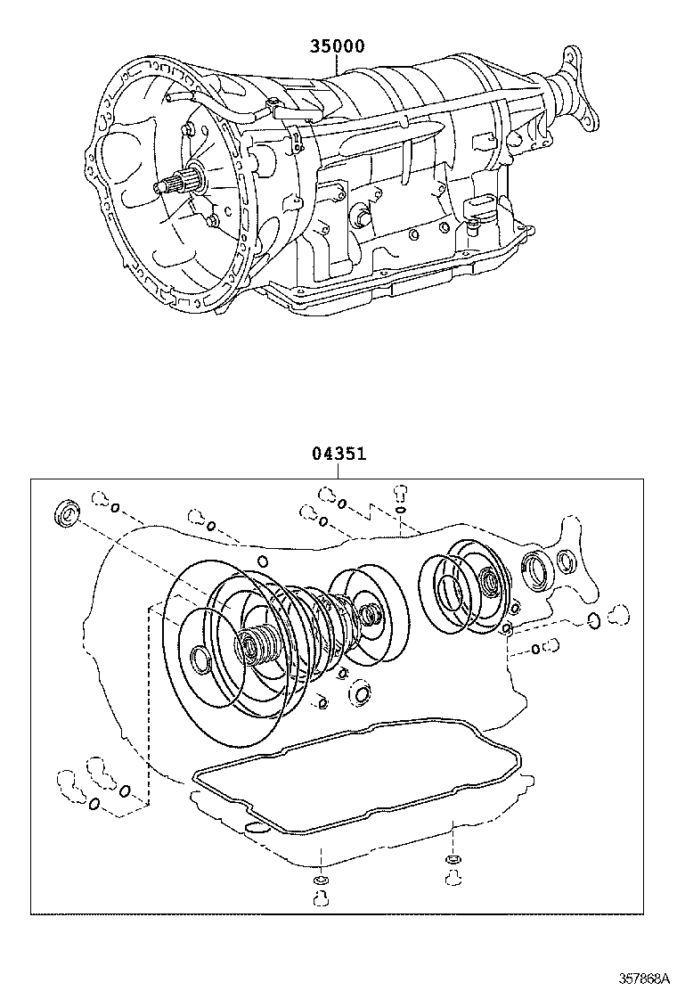  IS F |  TRANSAXLE OR TRANSMISSION ASSY GASKET KIT ATM