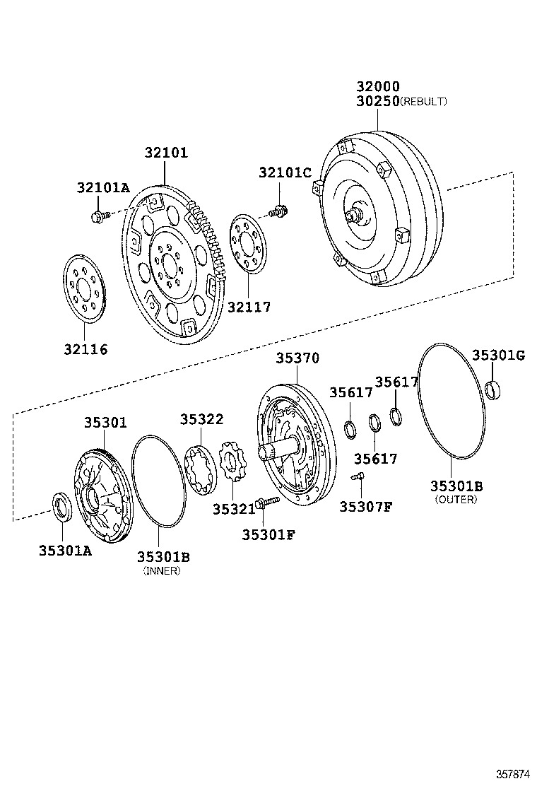  CROWN |  TORQUE CONVERTER FRONT OIL PUMP CHAIN ATM