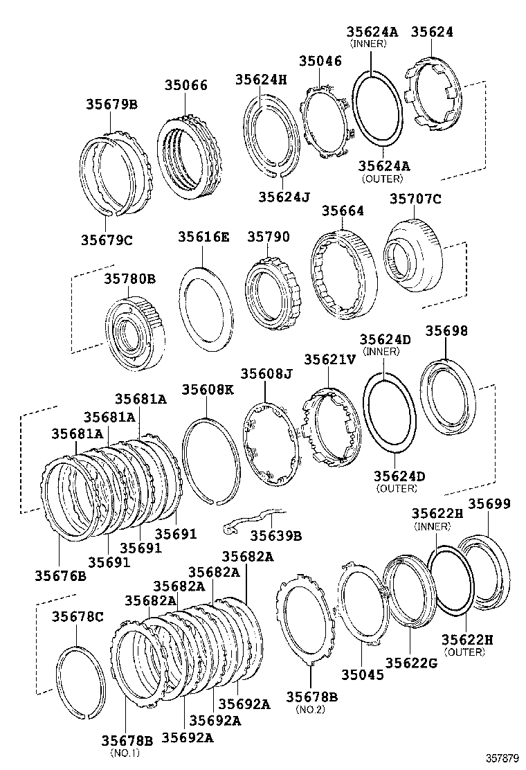  CROWN |  CENTER SUPPORT PLANETARY SUN GEAR ATM