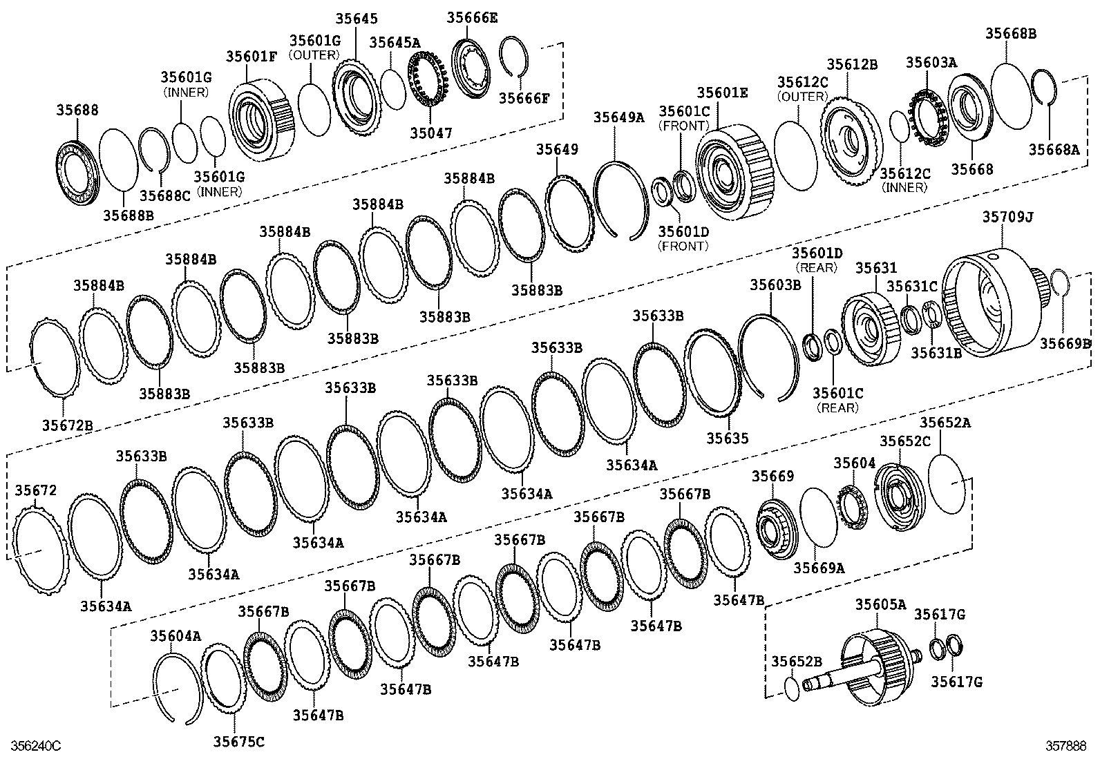  IS F |  BRAKE BAND MULTIPLE DISC CLUTCH ATM