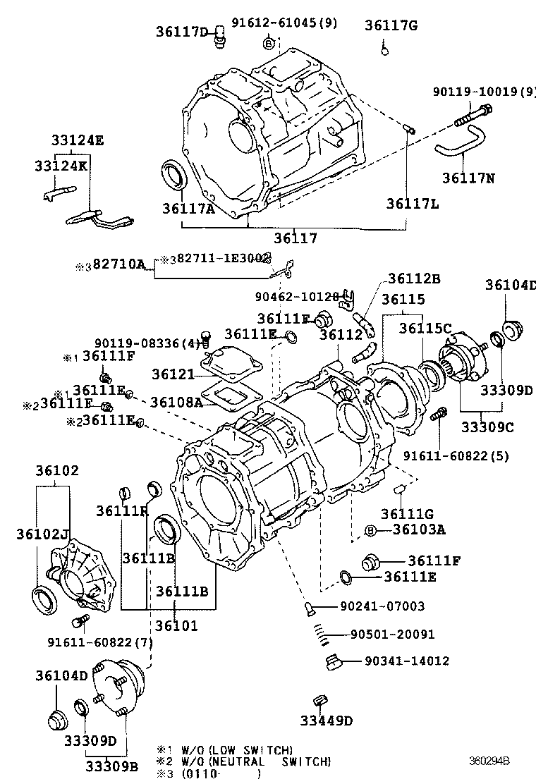  HILUX |  TRANSFER CASE EXTENSION HOUSING