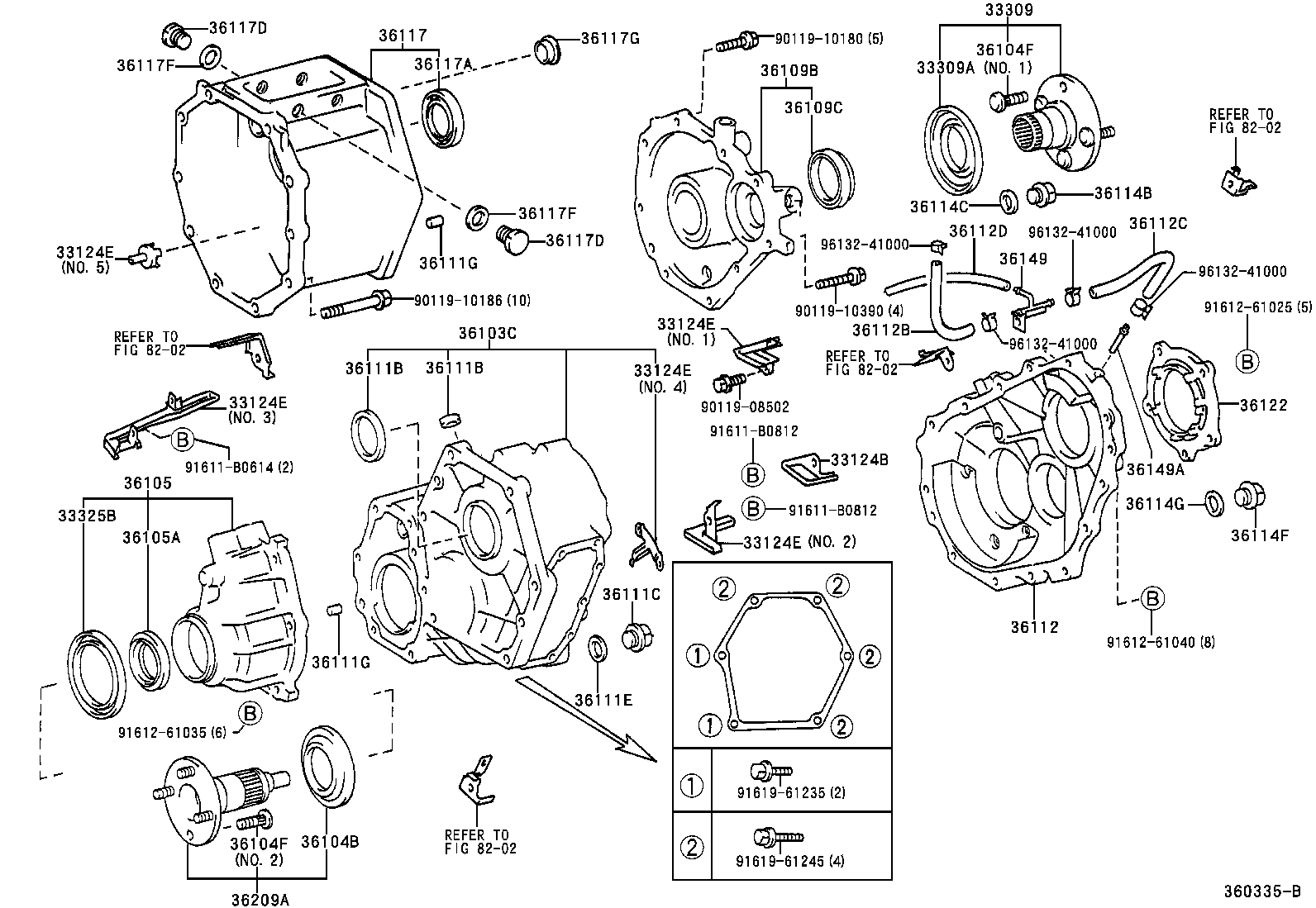  LAND CRUISER 100 |  TRANSFER CASE EXTENSION HOUSING