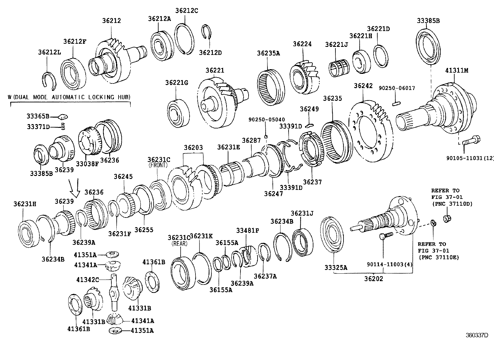  LAND CRUISER 100 |  TRANSFER GEAR