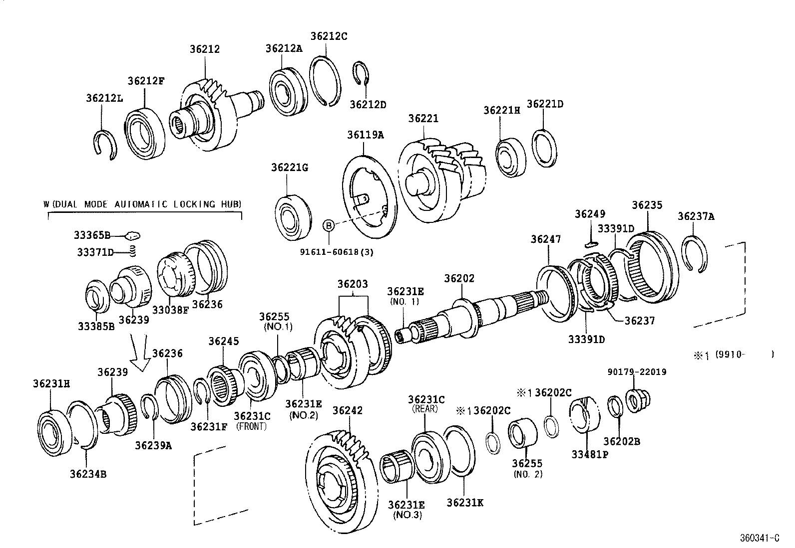  LAND CRUISER 100 |  TRANSFER GEAR