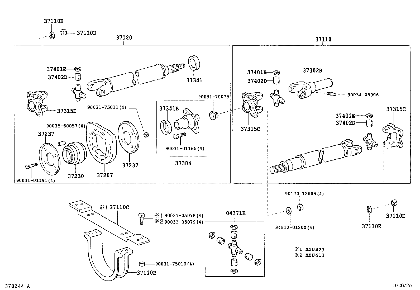  DYNA |  PROPELLER SHAFT UNIVERSAL JOINT