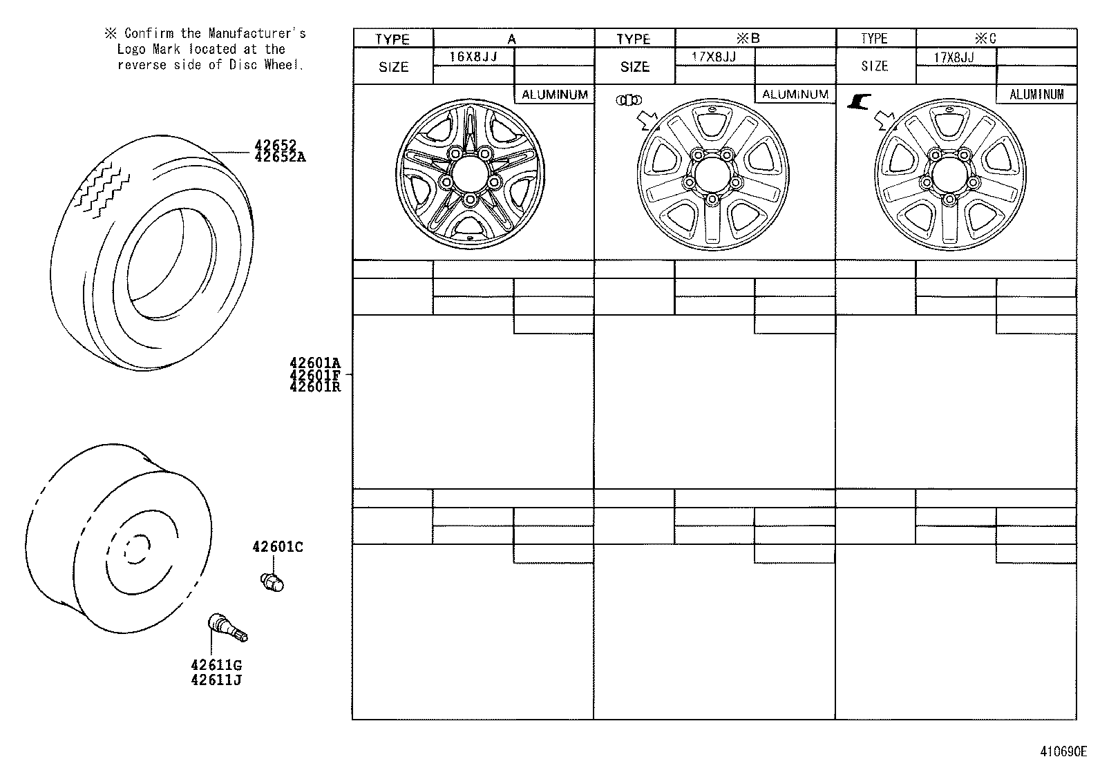  LAND CRUISER 100 |  DISC WHEEL WHEEL CAP