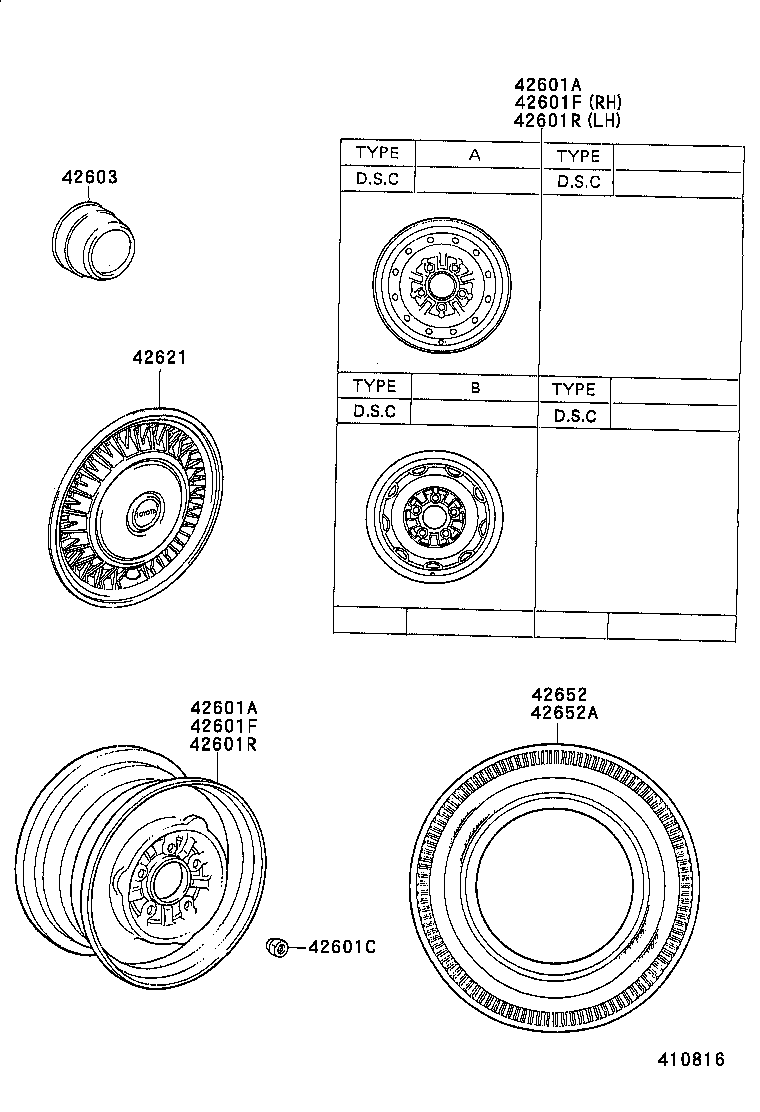  HIACE VAN COMUTER |  DISC WHEEL WHEEL CAP