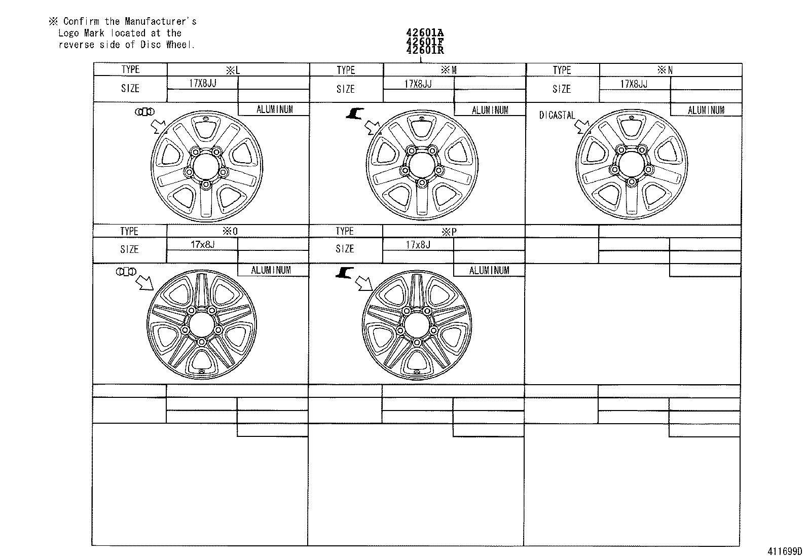  LAND CRUISER 100 |  DISC WHEEL WHEEL CAP