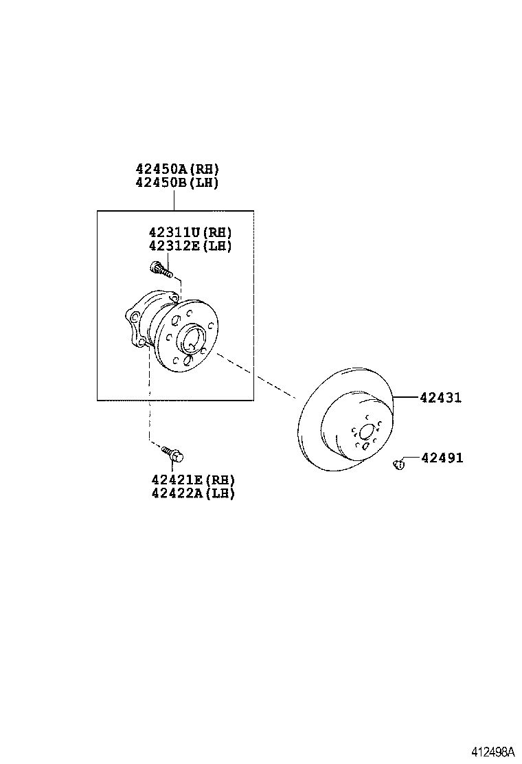  CAMRY AURION HV |  REAR AXLE SHAFT HUB