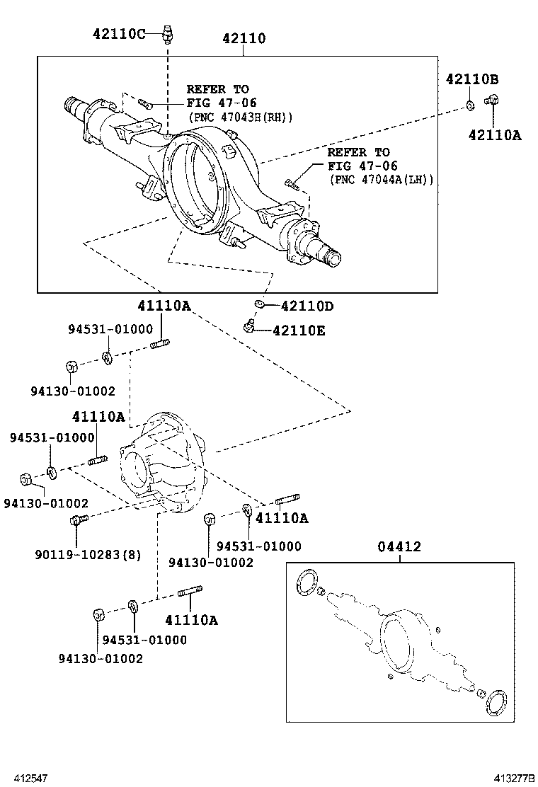  DYNA |  REAR AXLE HOUSING DIFFERENTIAL