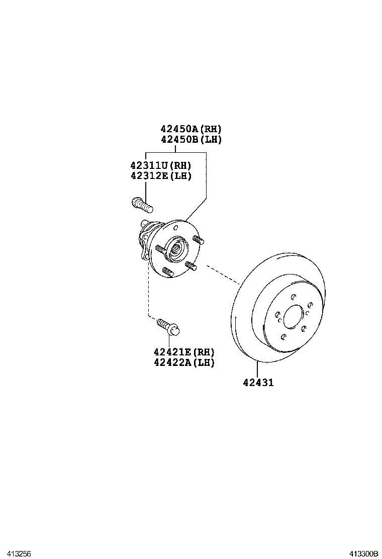  PRIUS CHINA |  REAR AXLE SHAFT HUB