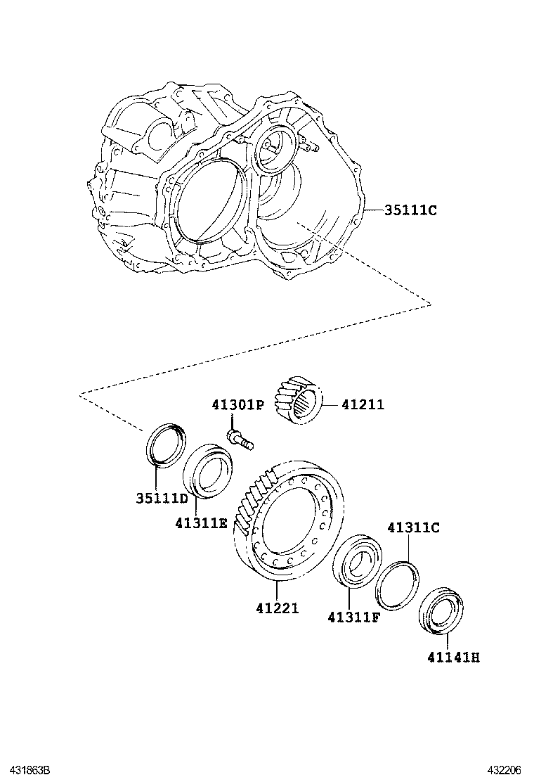  HIGHLANDER CHINA |  FRONT AXLE HOUSING DIFFERENTIAL