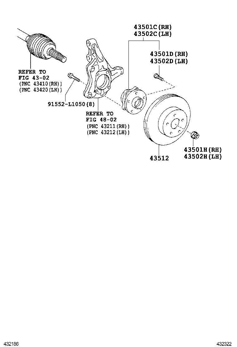  PRIUS CHINA |  FRONT AXLE HUB