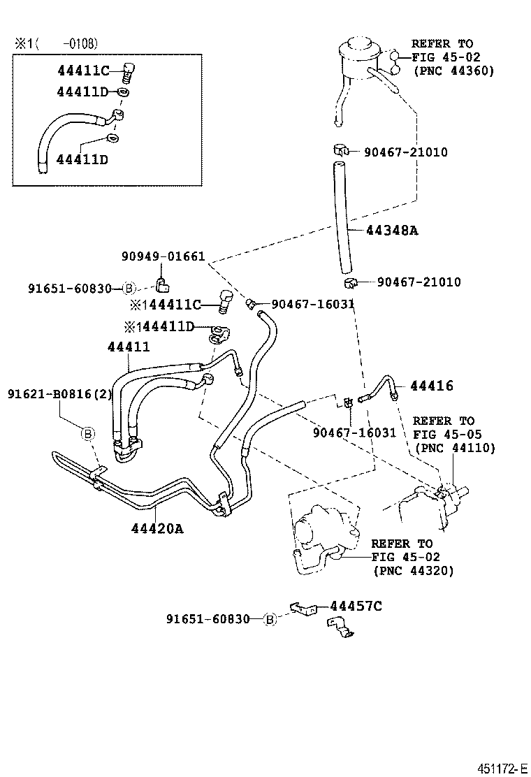  LAND CRUISER 100 |  POWER STEERING TUBE