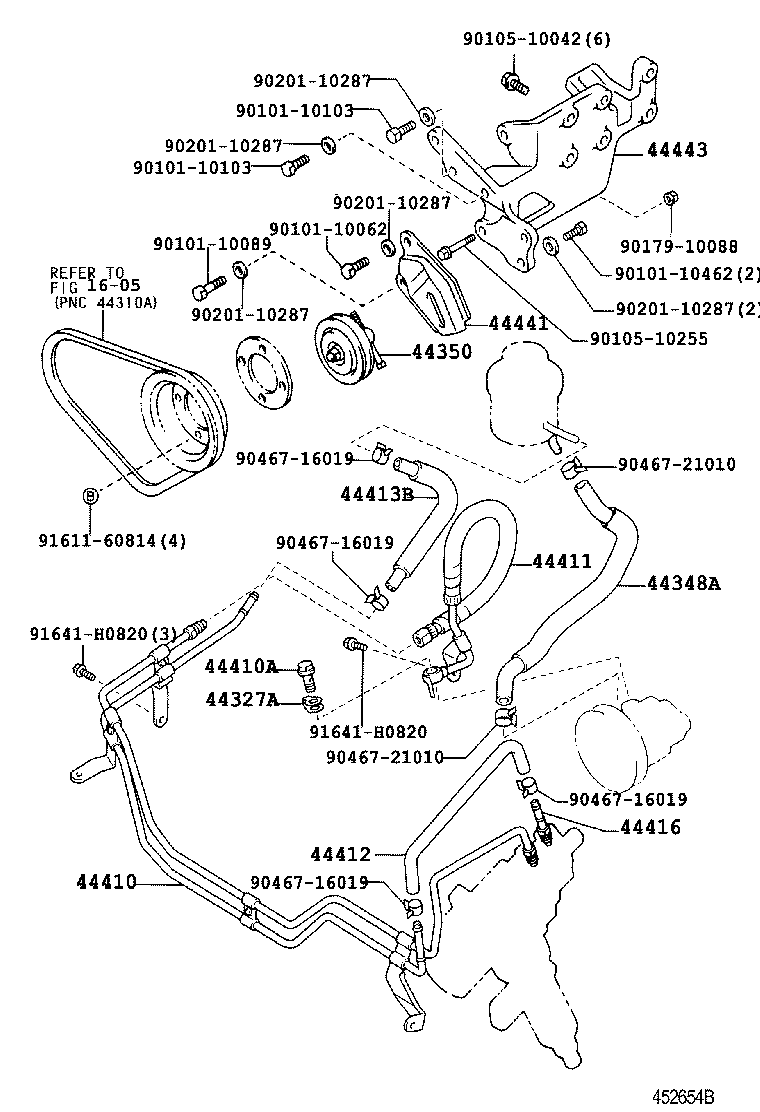  HILUX 2WD |  POWER STEERING TUBE