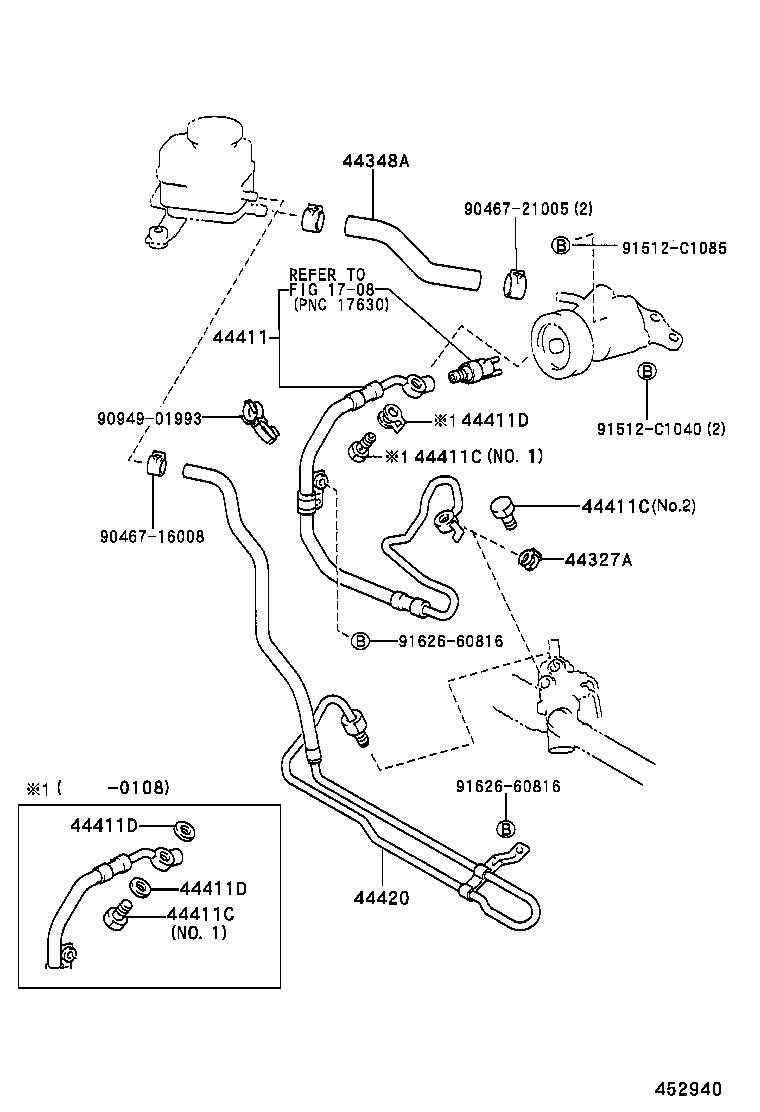  LAND CRUISER 100 |  POWER STEERING TUBE