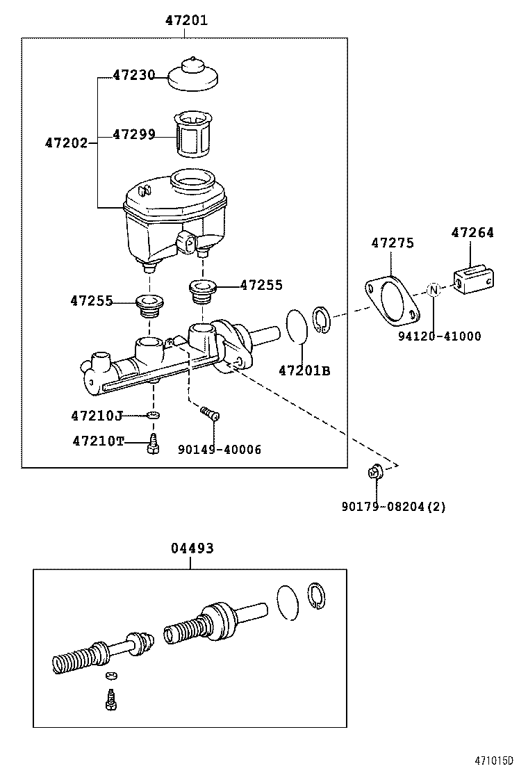  LAND CRUISER 100 |  BRAKE MASTER CYLINDER