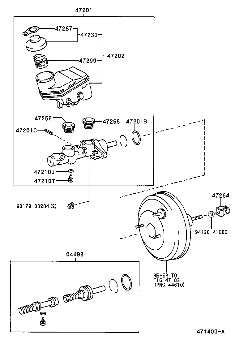  YARIS ECHO |  BRAKE MASTER CYLINDER