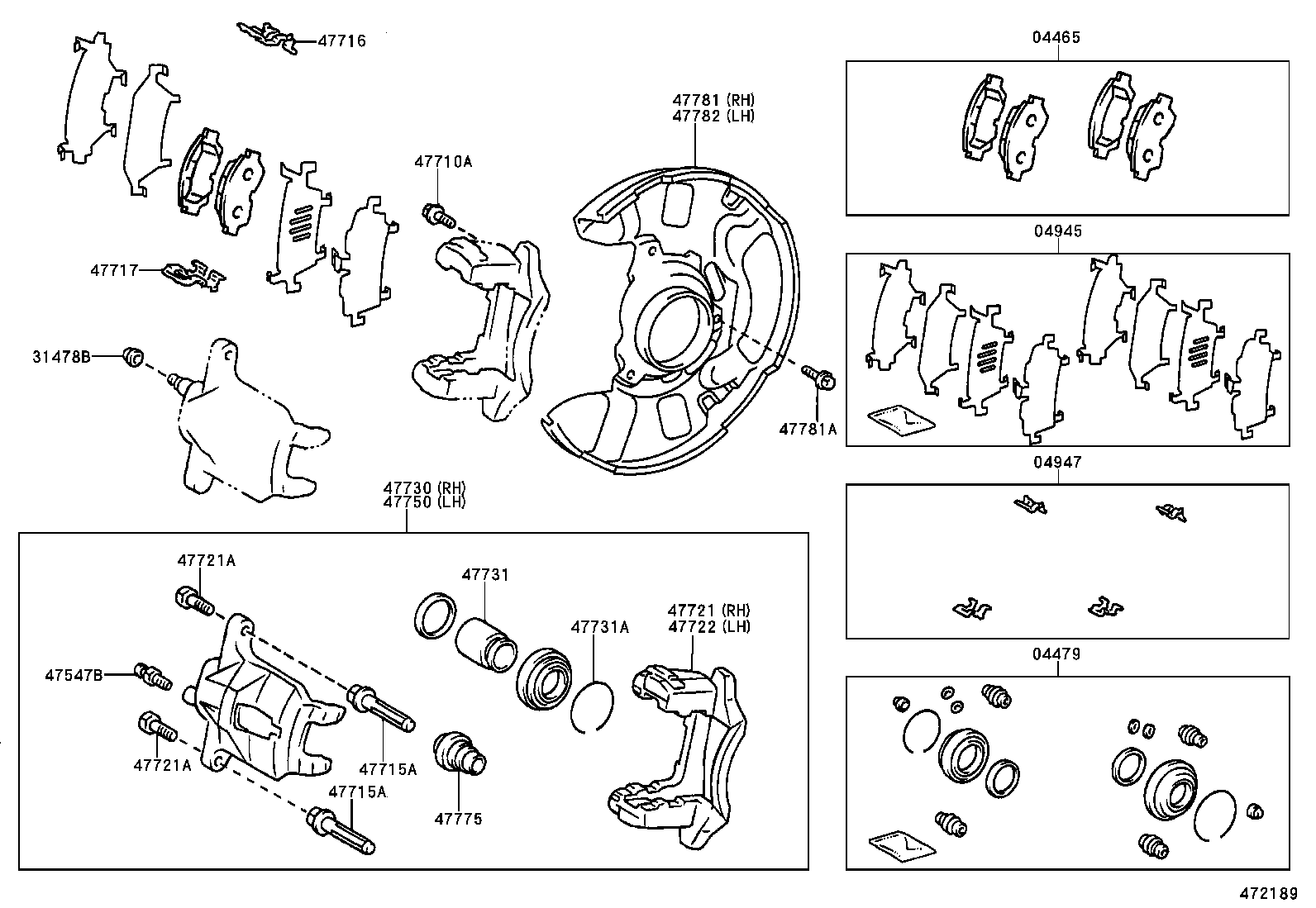  COROLLA |  FRONT DISC BRAKE CALIPER DUST COVER