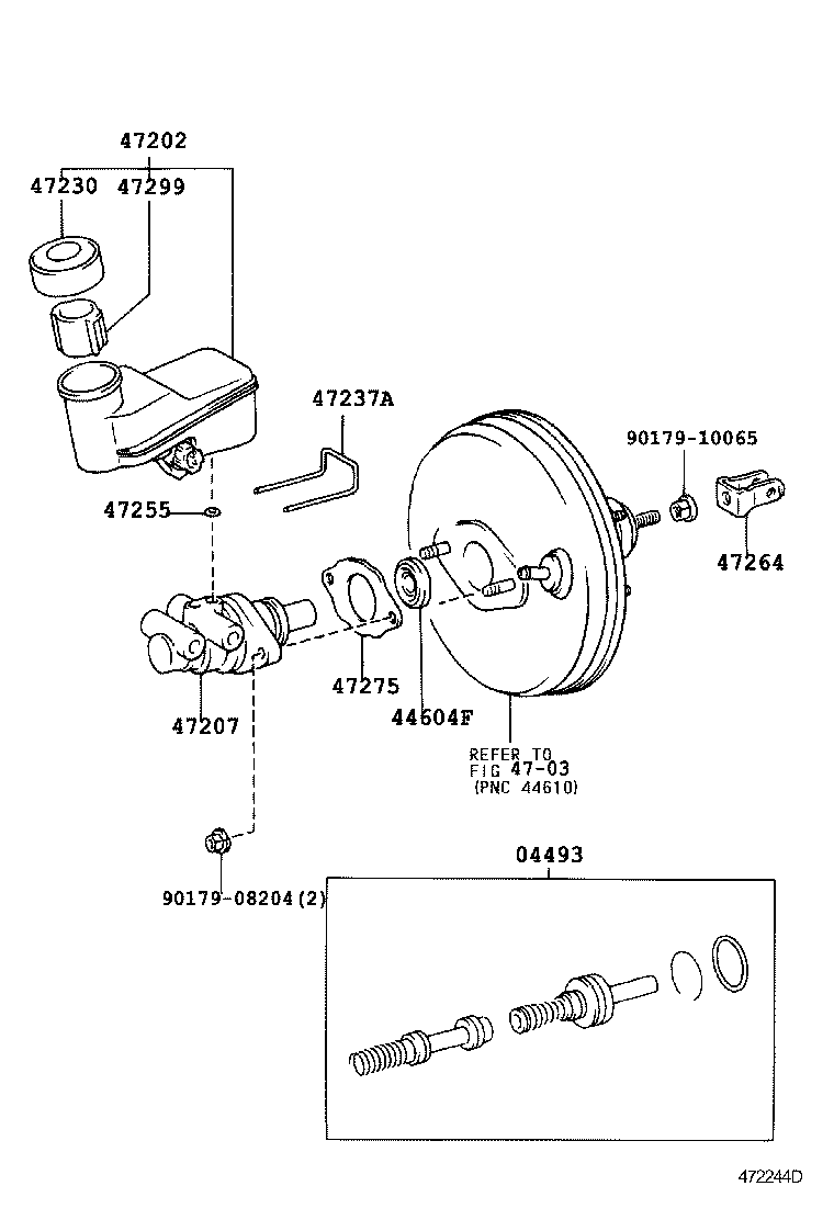  YARIS ECHO |  BRAKE MASTER CYLINDER