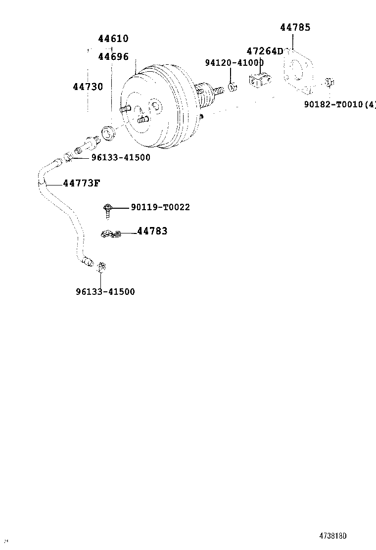  WISH |  BRAKE BOOSTER VACUUM TUBE