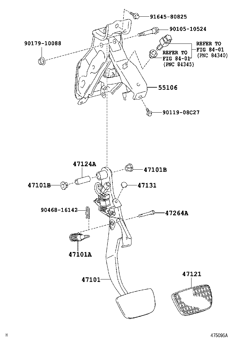  ES240 350 |  BRAKE PEDAL BRACKET