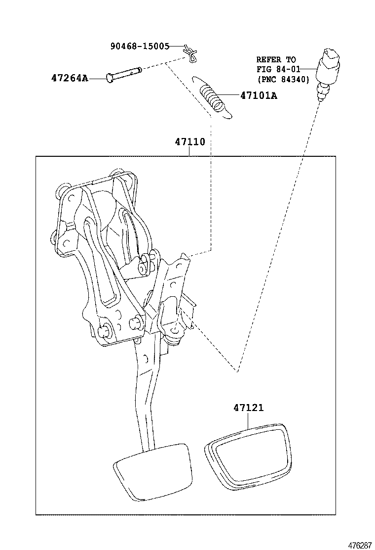  IS F |  BRAKE PEDAL BRACKET